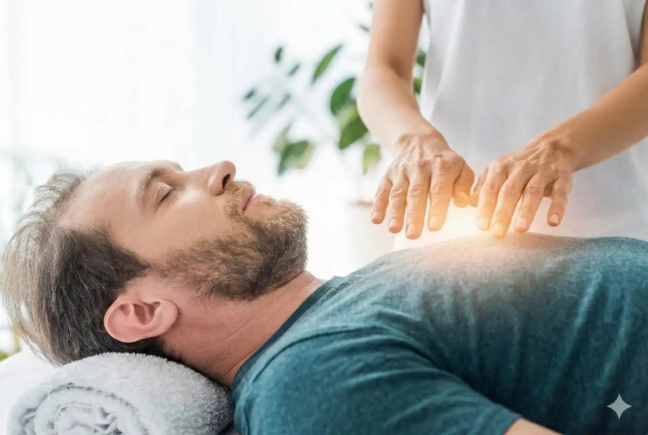 Energetische Heilbehandlung durch Handauflegen bei Monika Berghamer in Ried im Innkreis zur Aktivierung der Selbstheilungskräfte.